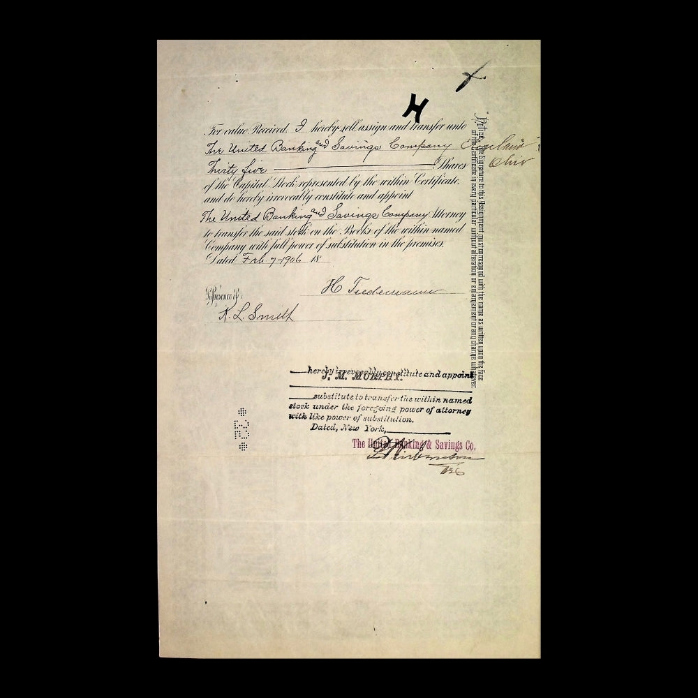 Syracuse Rapid Transit Railway Company Stock Certificate from 1900s