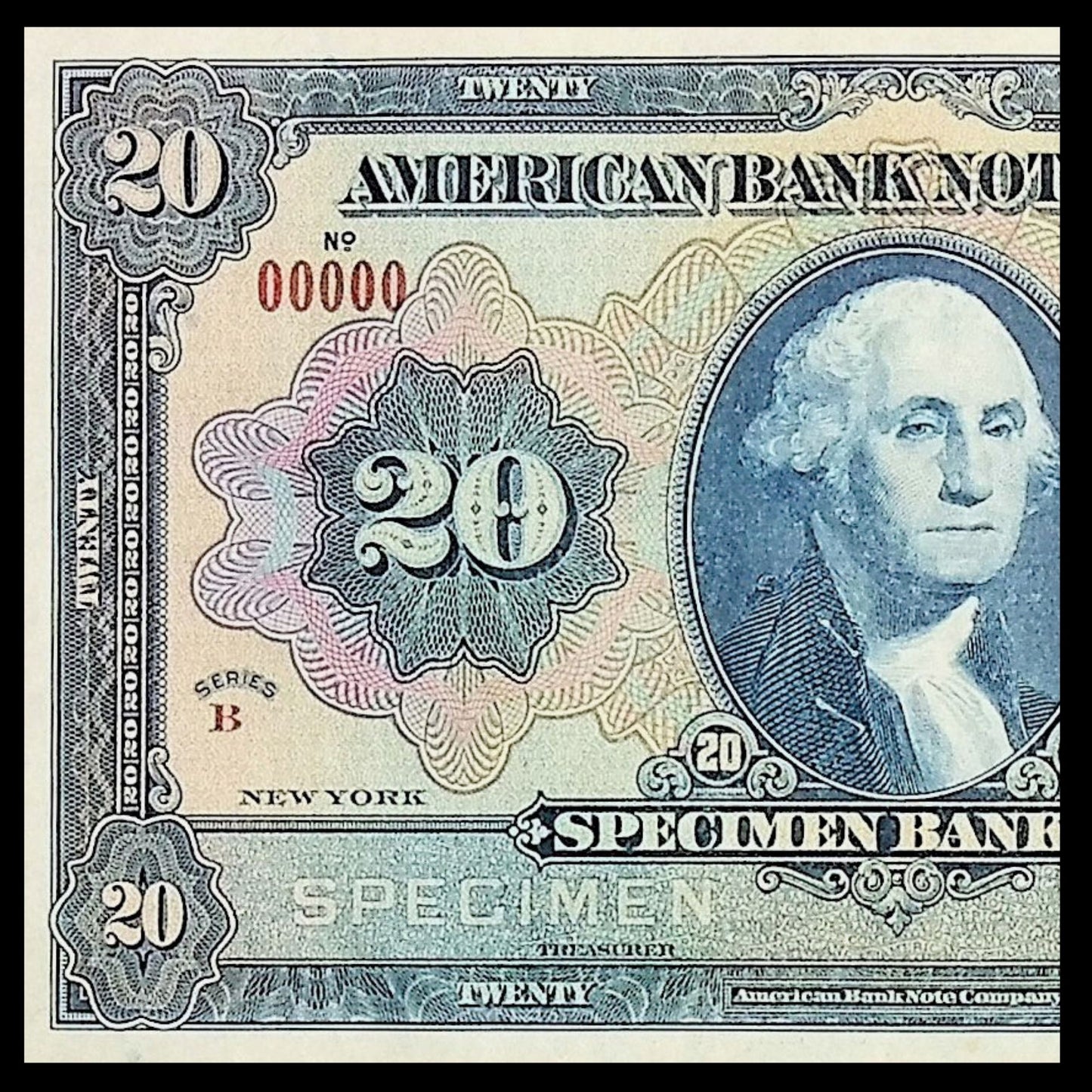 American Bank Note $20 Specimen Printer Note