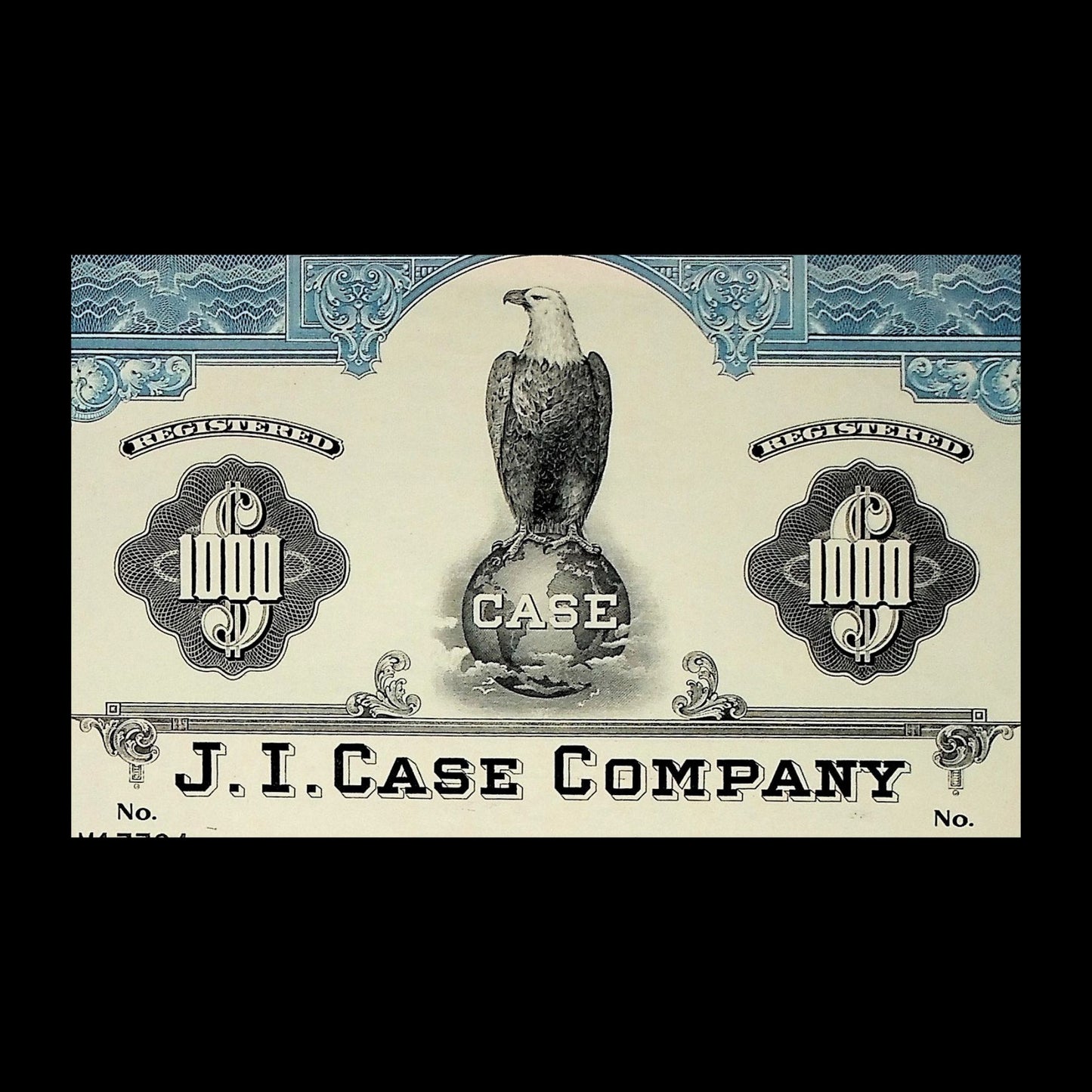 1960 年代/70 年代 JI Case 公司(拖拉机)债券证书