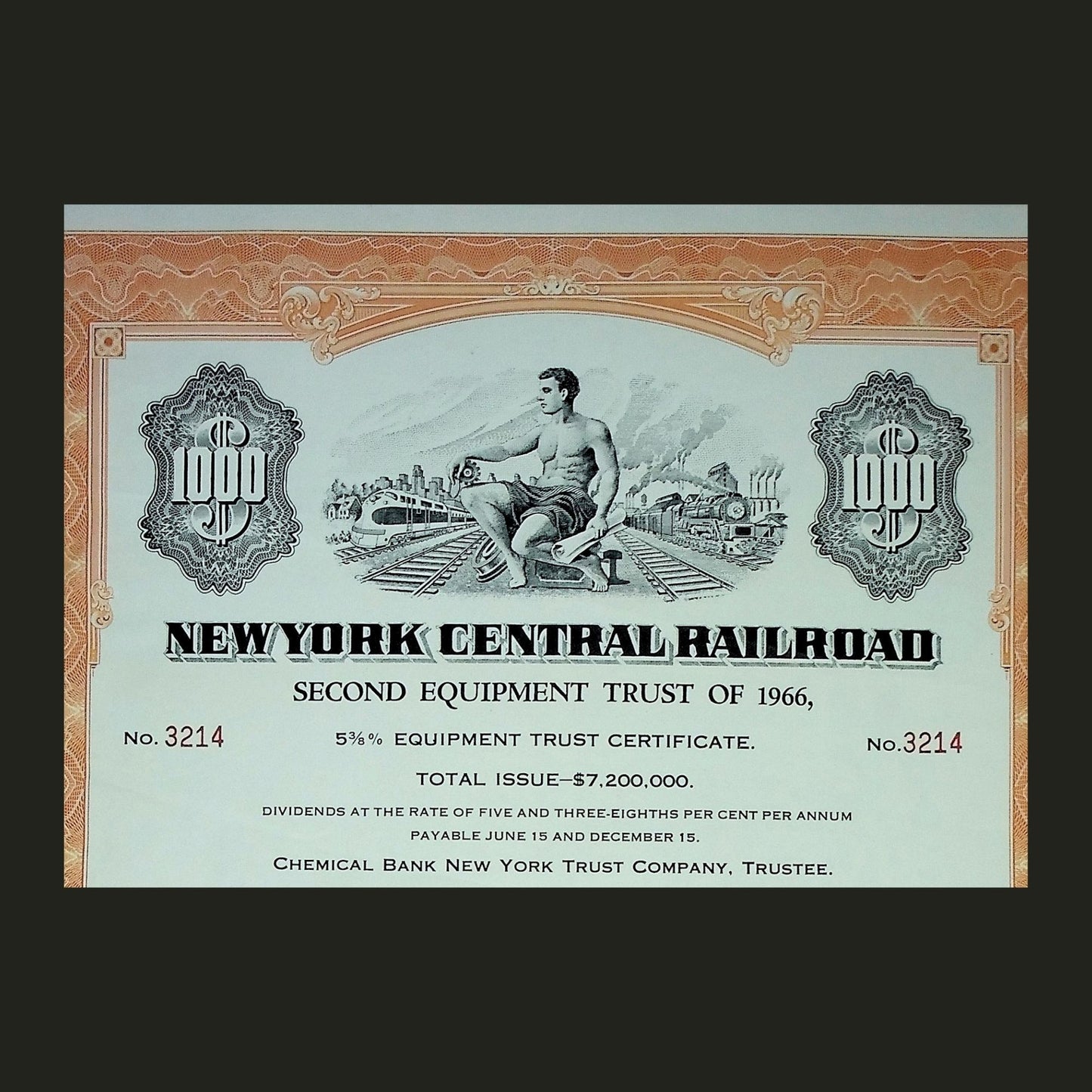 纽约中央铁路 1966 年第二期设备信托债券