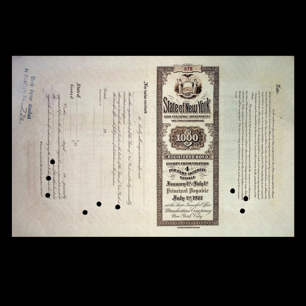 State of New York Bond Combo Pack (issued to William K. Vanderbilt) – New York, 1941
