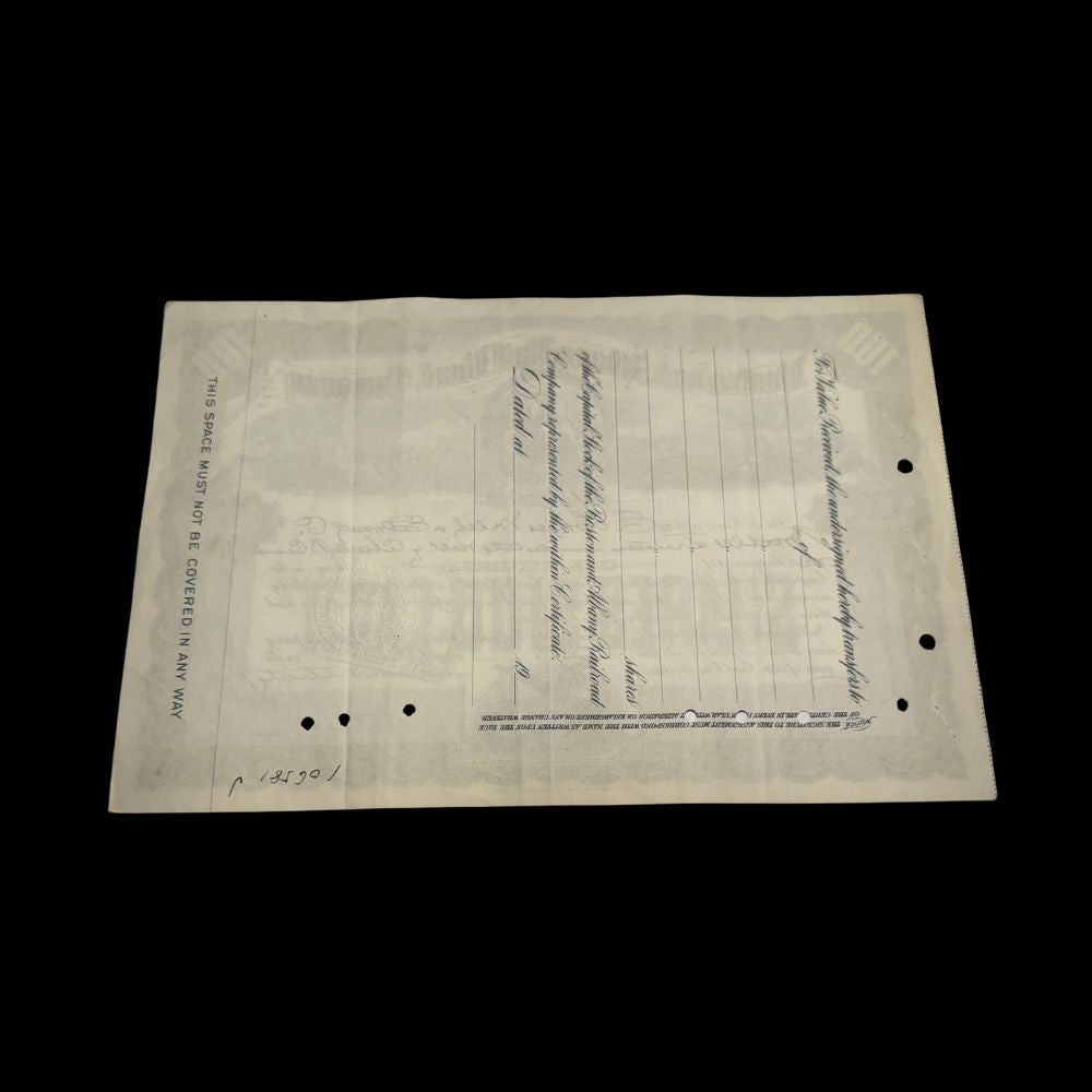 Boston & Albany Railroad Company Stock Certificate from 1940s