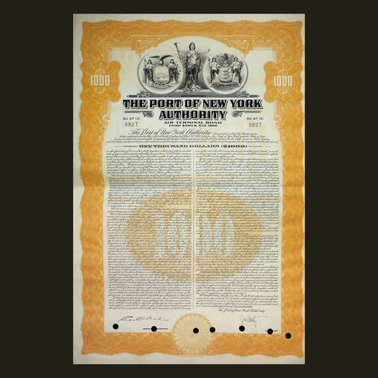 The Port of New York Authority Air Terminal Bond 1950