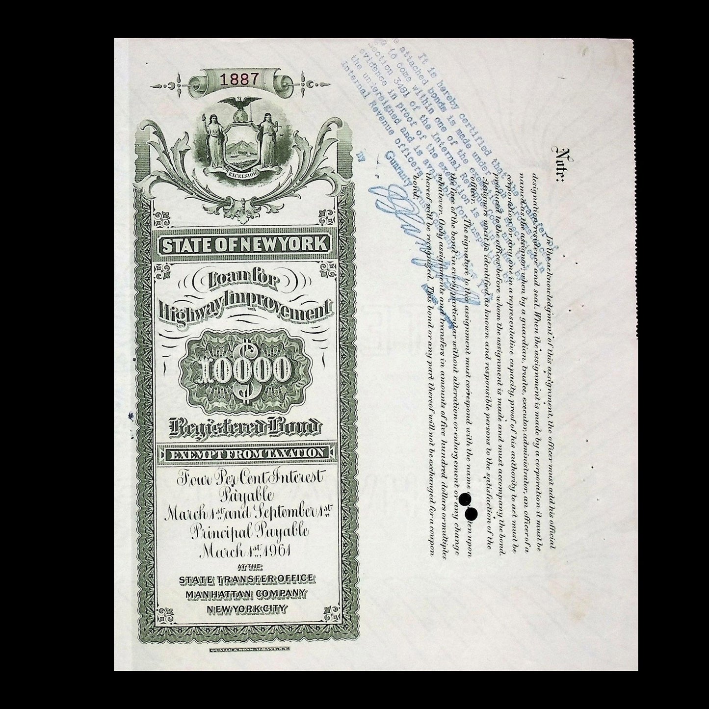 1940/50 年代纽约州公路改善债券贷款