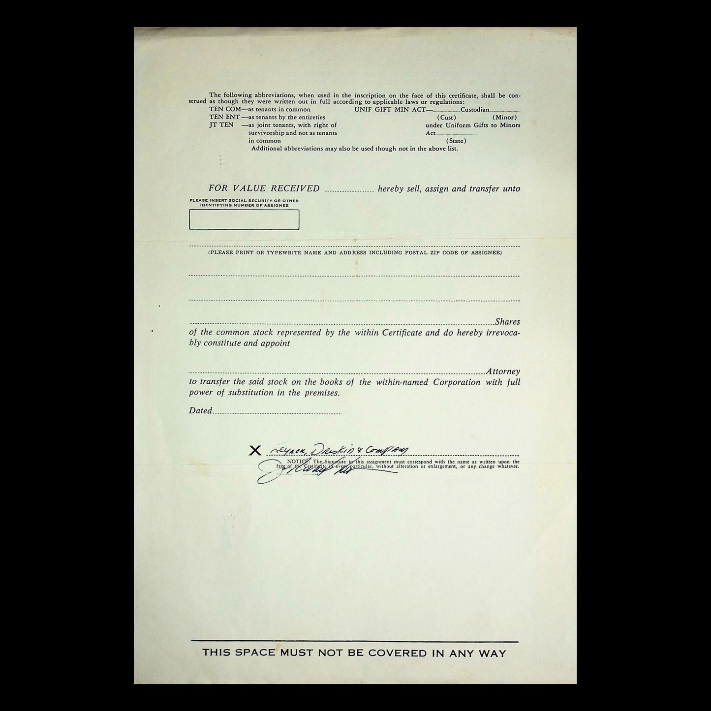 Pied Piper Yacht Charters Corporation Stock Certificate