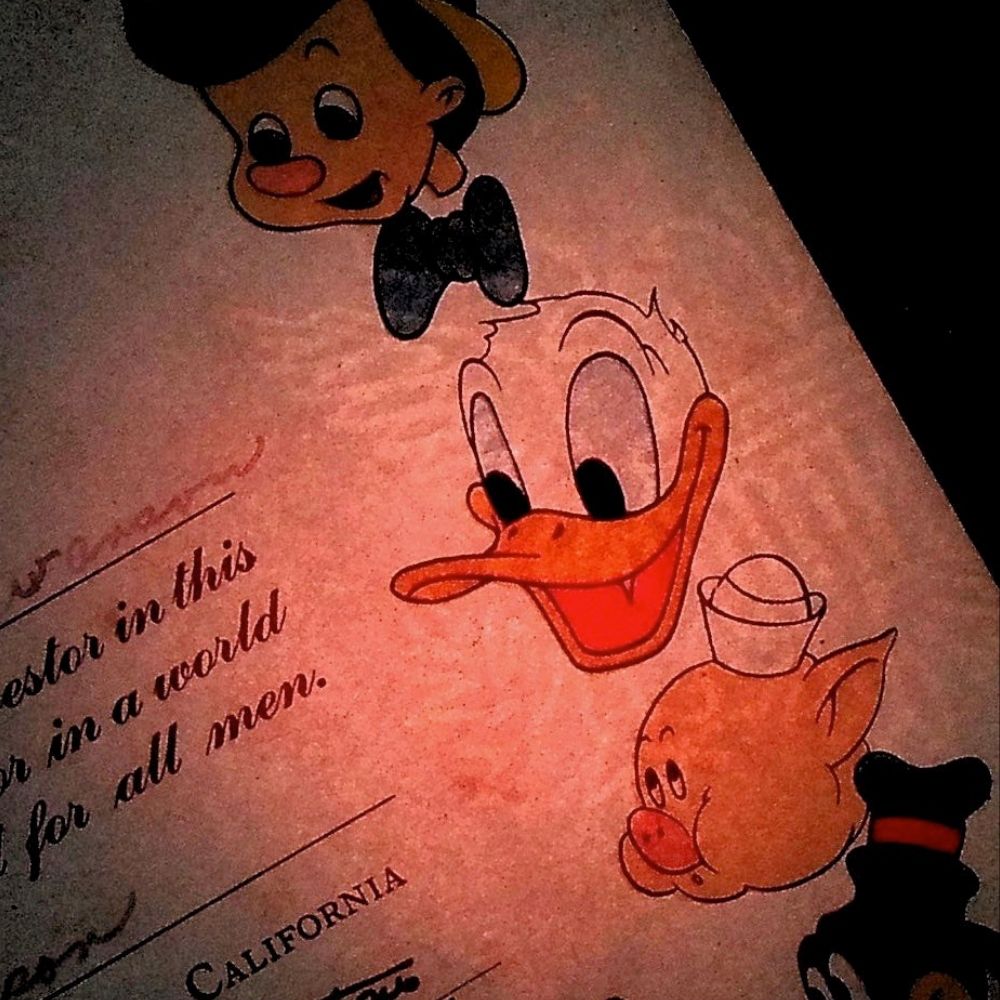Walt Disney World War 2 US Treasury Bond Certificate from 1945