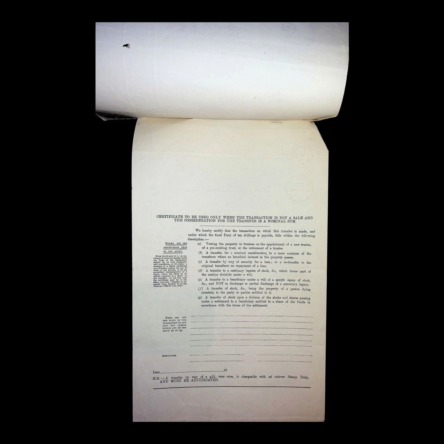 United River Plate Telephone Company Stock Certificate from 1922