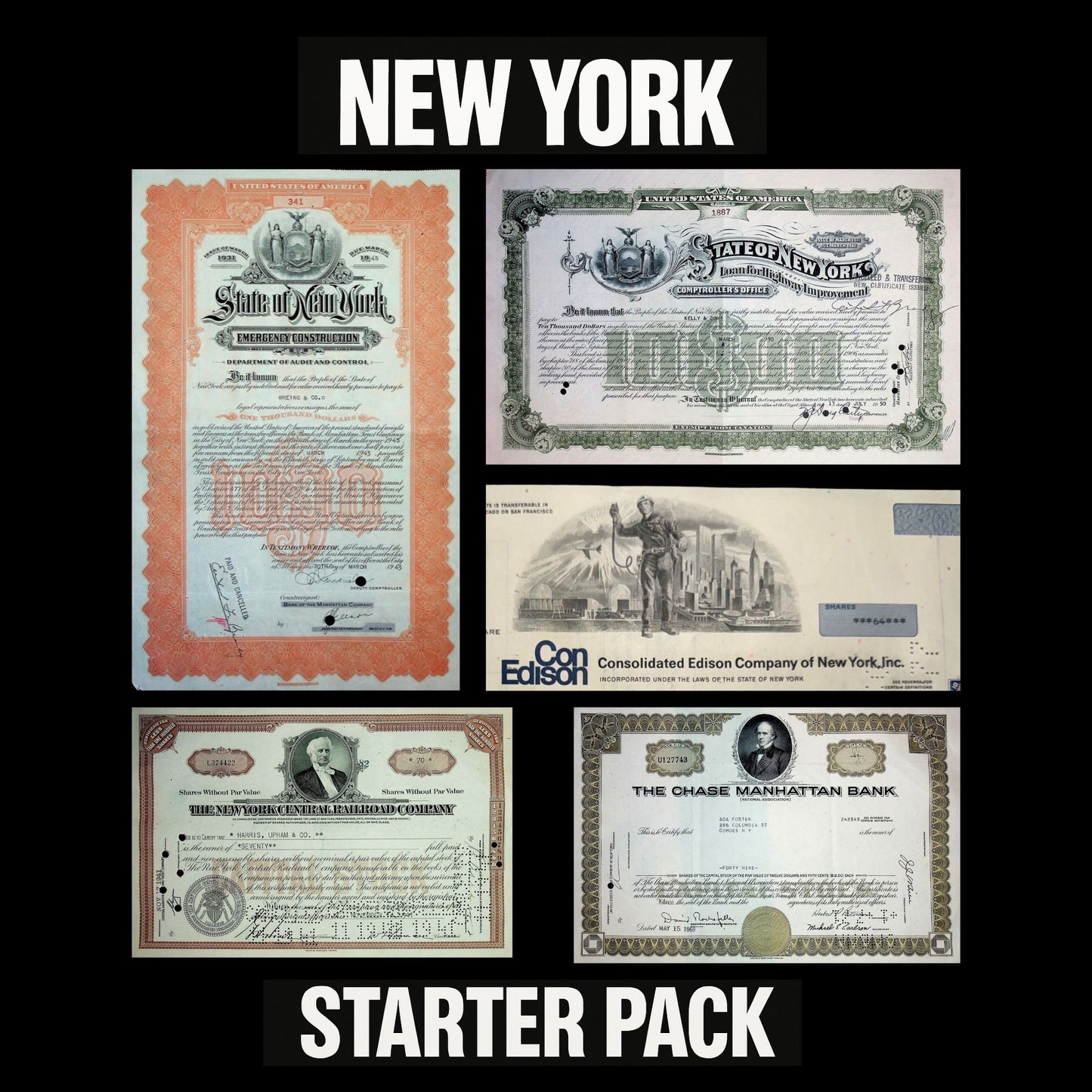 New York 5x Starter Pack – Bonds & Stocks from the Empire State