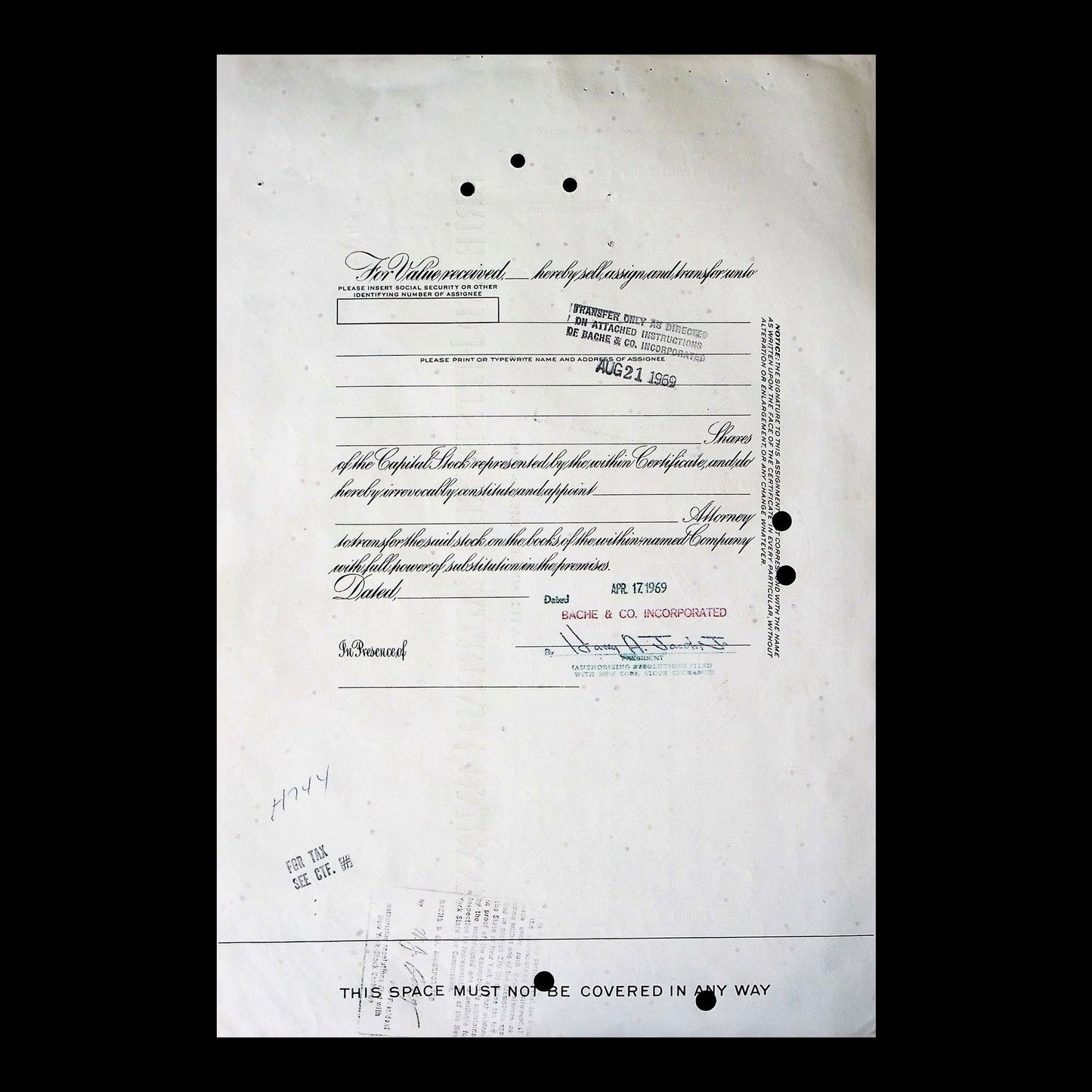 Erie and Pittsburgh Railroad Company Stock Certificate from 1969