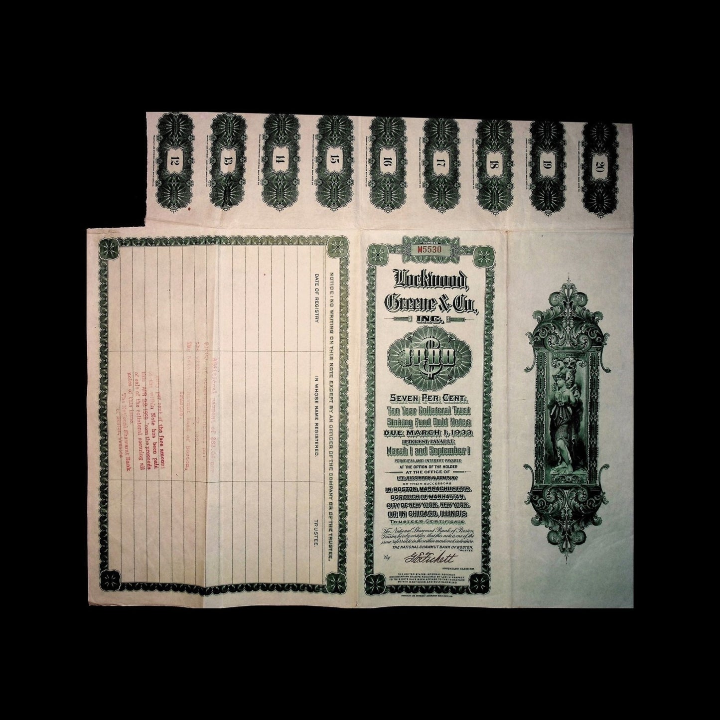 Packwood Greene & Co. Inc. Bond