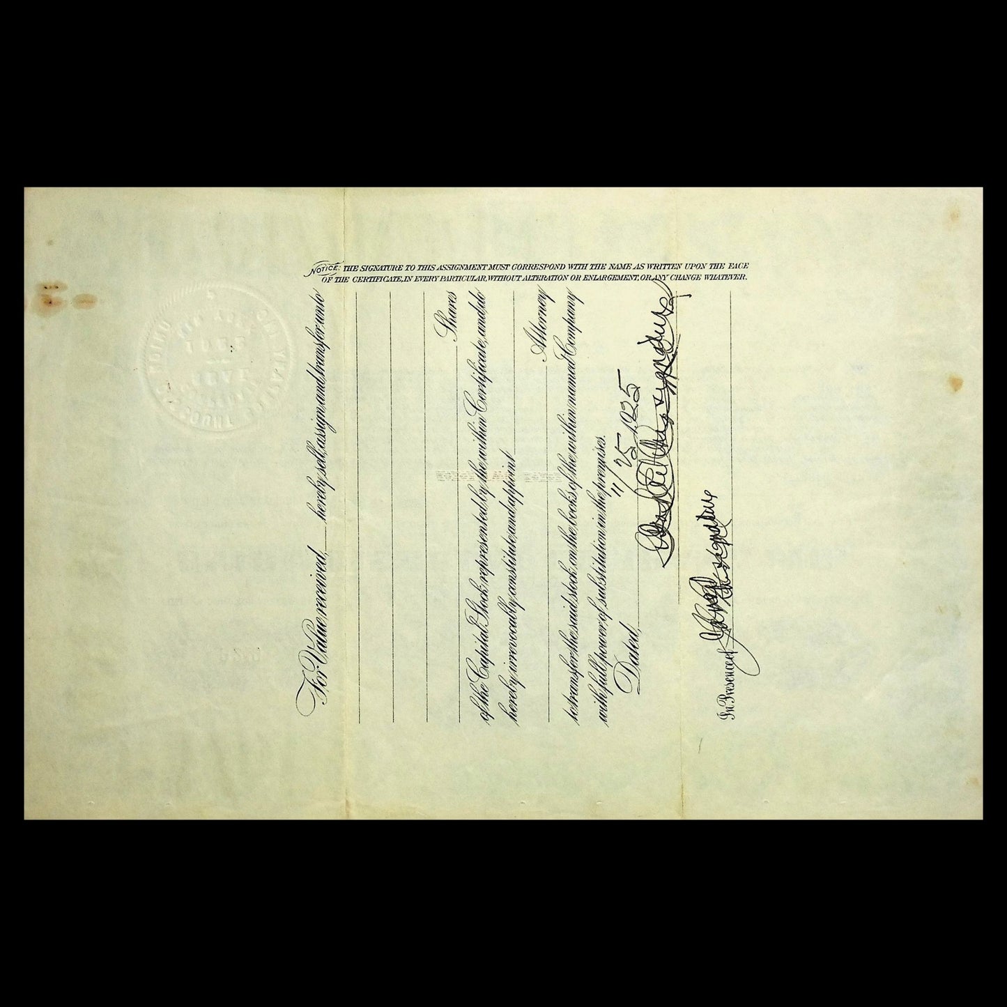 United Utilities Company Stock Certificate from 1911 now Sprint T-Mobile