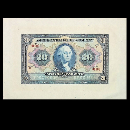 American Bank Note $20 Specimen Printer Note