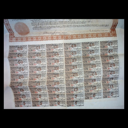 Poughkeepsie, Hartford & Boston Railroad Bond from 1875 (Uncanceled)