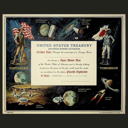 United States Treasury Savings Bond Division Space Edition 1964 - Unissued