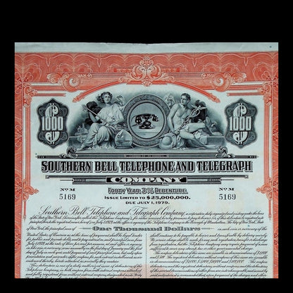 Southern Bell Telephone and Telegraph Company Bond from 1939