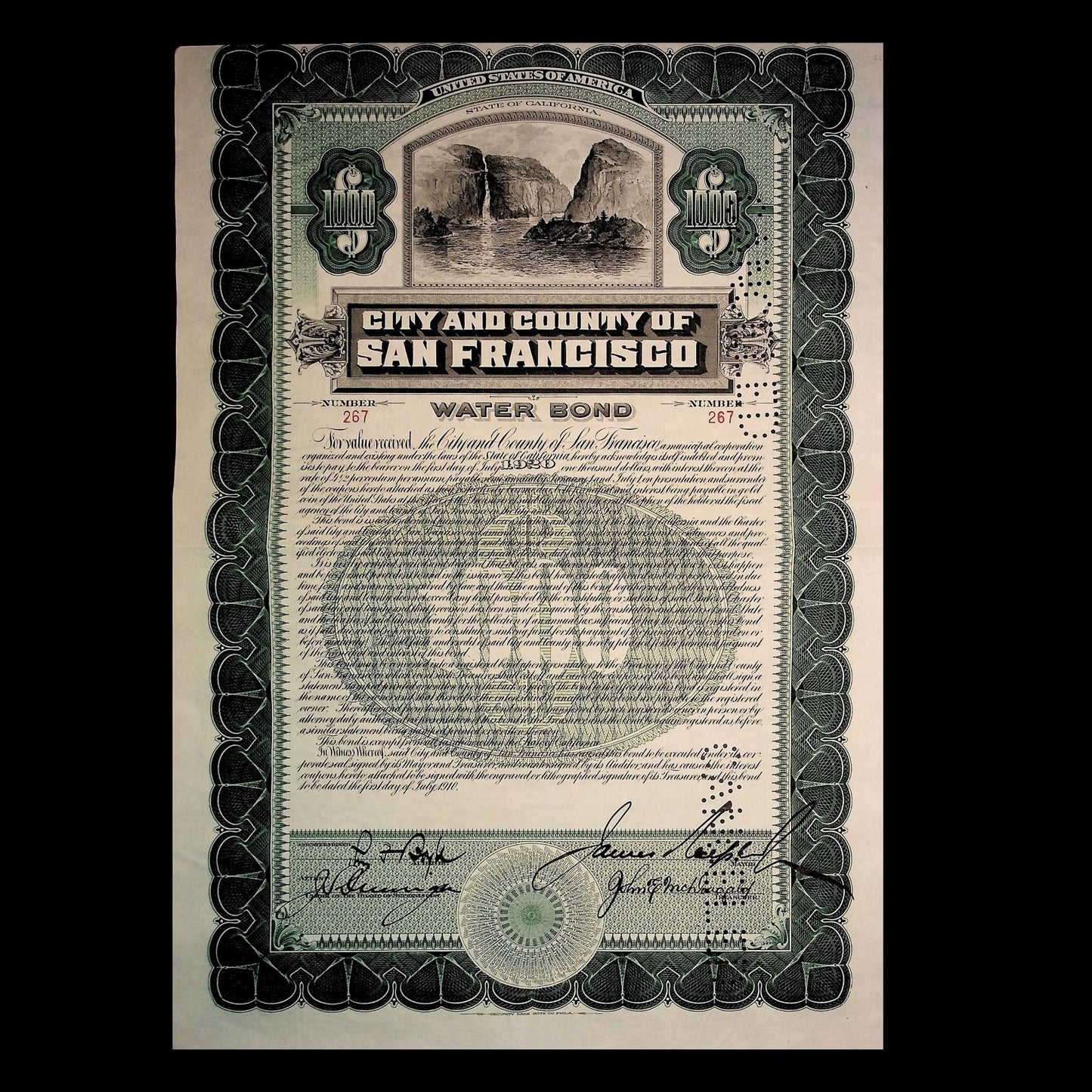 City and County of San Francisco California Bonds from 1930s to 1970s