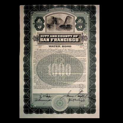 City and County of San Francisco California Bonds from 1930s to 1970s