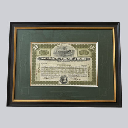 Expert Custom Framing for Stocks, Bonds and Paper Money