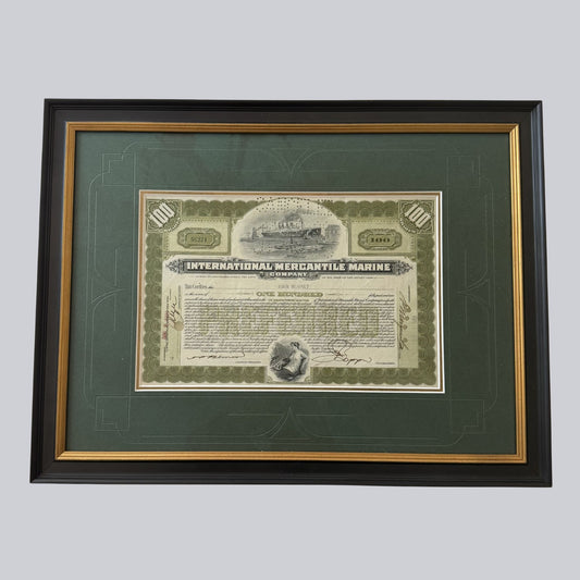 Expert Custom Framing for Stocks, Bonds and Paper Money