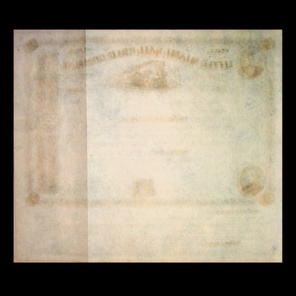 Little Miami Railroad Company Unissued Stock Certificate from 1850s