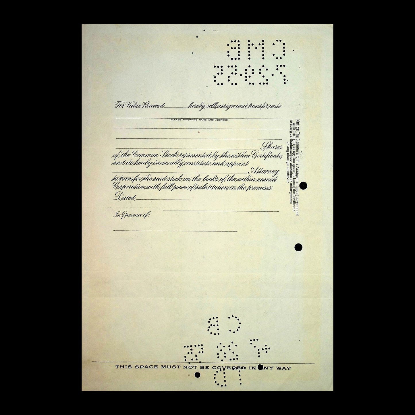 General Foods Corporation Stock Certificates from 1960s (Brown and Green)