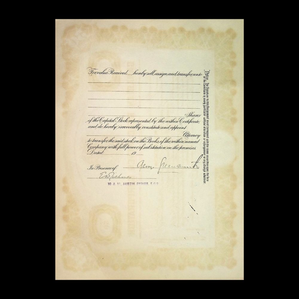Canadian Gold Mines Corporation Stock Certificate from 1920s