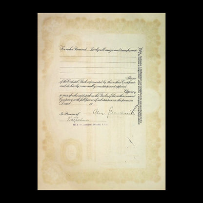 Canadian Gold Mines Corporation Stock Certificate from 1920s