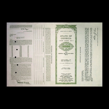 State of Georgia General Obligation Bond from 1981