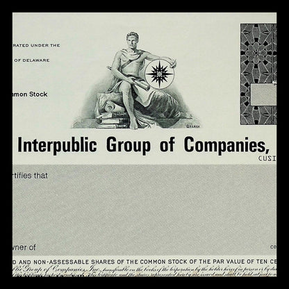 The Interpublic Group of Companies Inc (IPG Ad agency), Stock Certificate Specimen