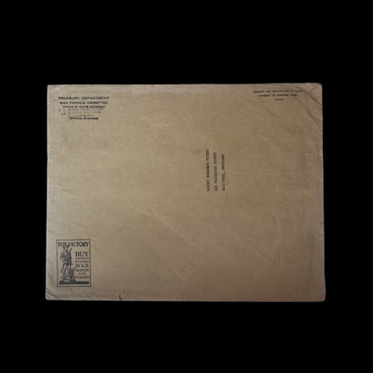 Walt Disney World War 2 US Treasury Bond Certificate from 1944