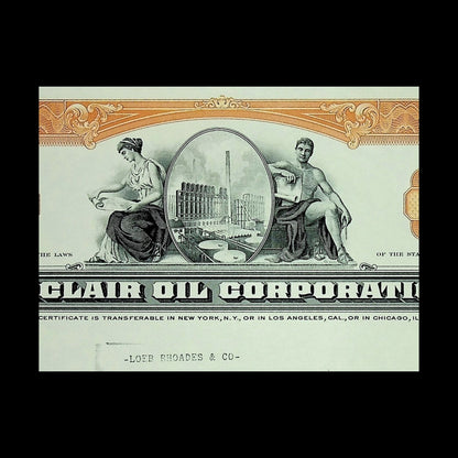 Sinclair Oil Corporation (Wyoming) Stock Certificate from 1960s