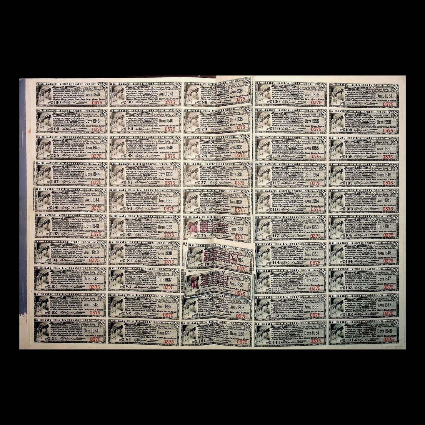 Ninety-Fourth Street Railway Company Stock Certificate