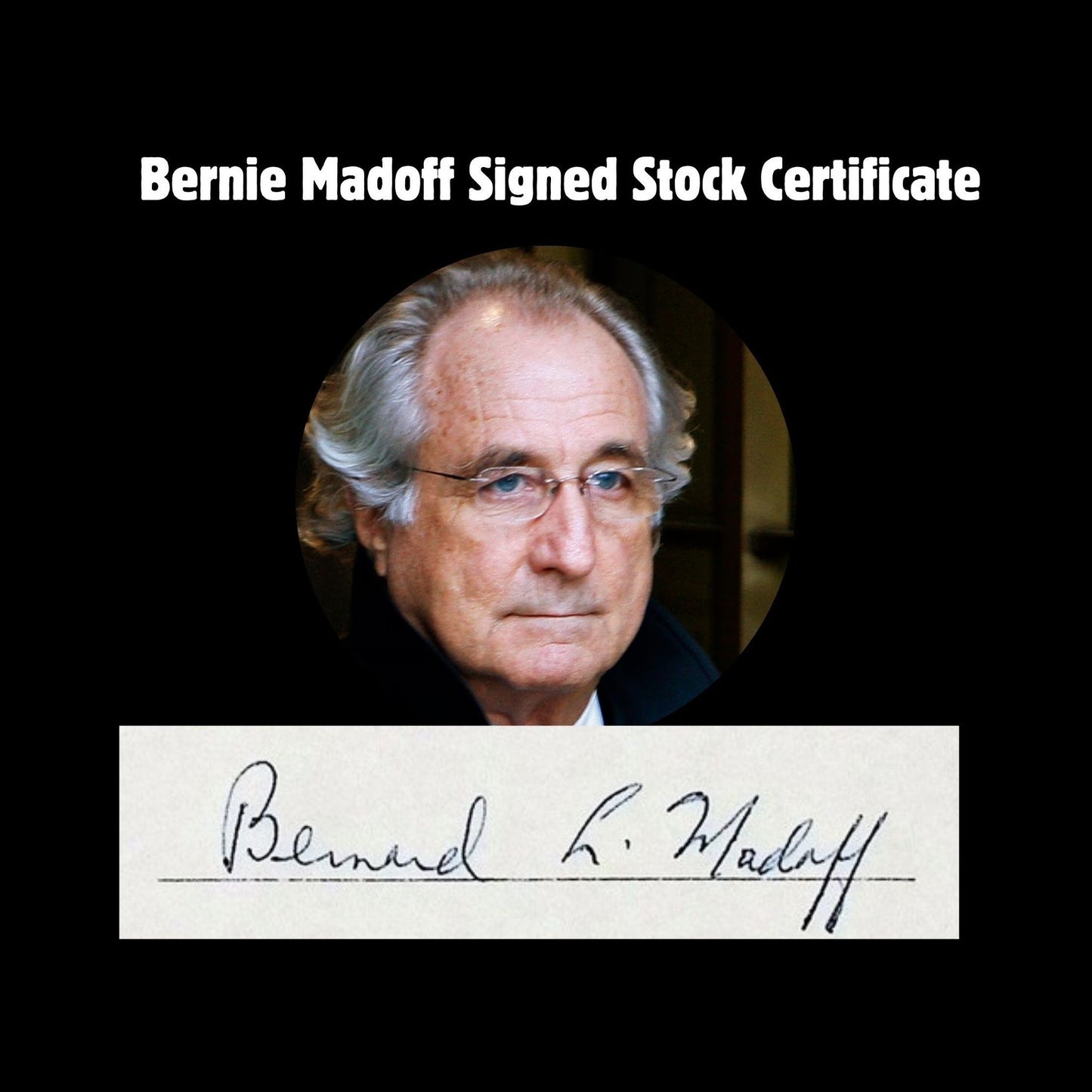 Bernard Madoff Issued & Signed Stock Certificate - U-Tec Institute, Inc., 1973 RARE