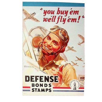 World War 1 & 2 Propaganda Postcards, 5 Pack