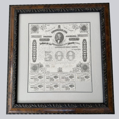 Expert Custom Framing for Stocks, Bonds and Paper Money