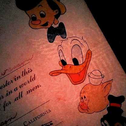 Walt Disney World War 2 US Treasury Bond Certificate from 1945