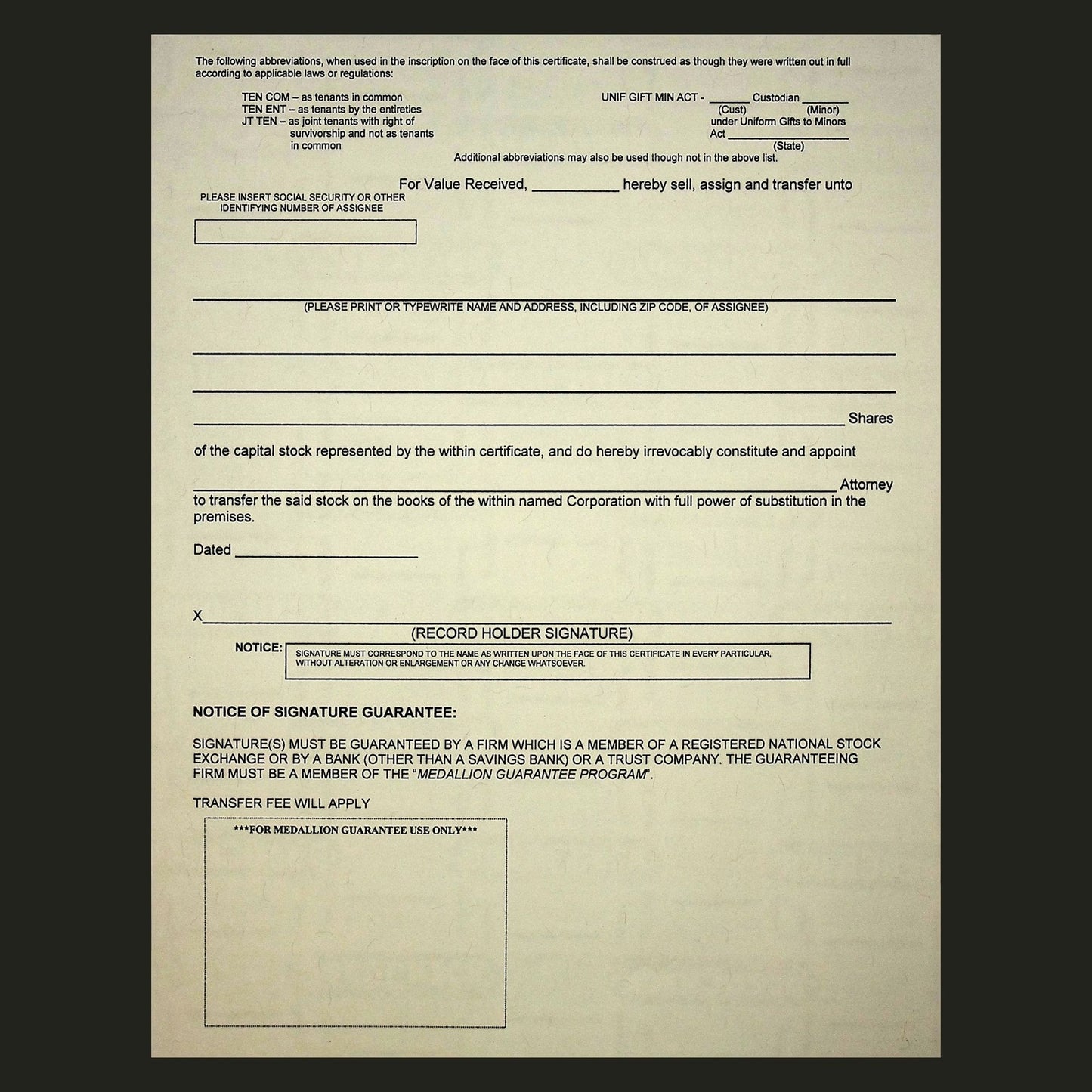 Medical Marijuana, Inc Stock Certificate from 2013