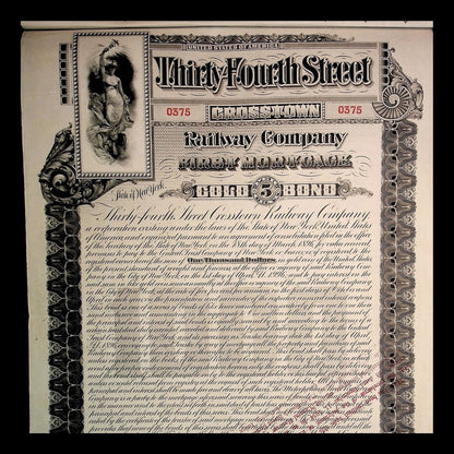 Ninety-Fourth Street Railway Company Stock Certificate