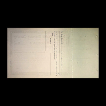 Northern Pacific Steam Ship Company Unissued Stock early 1900s