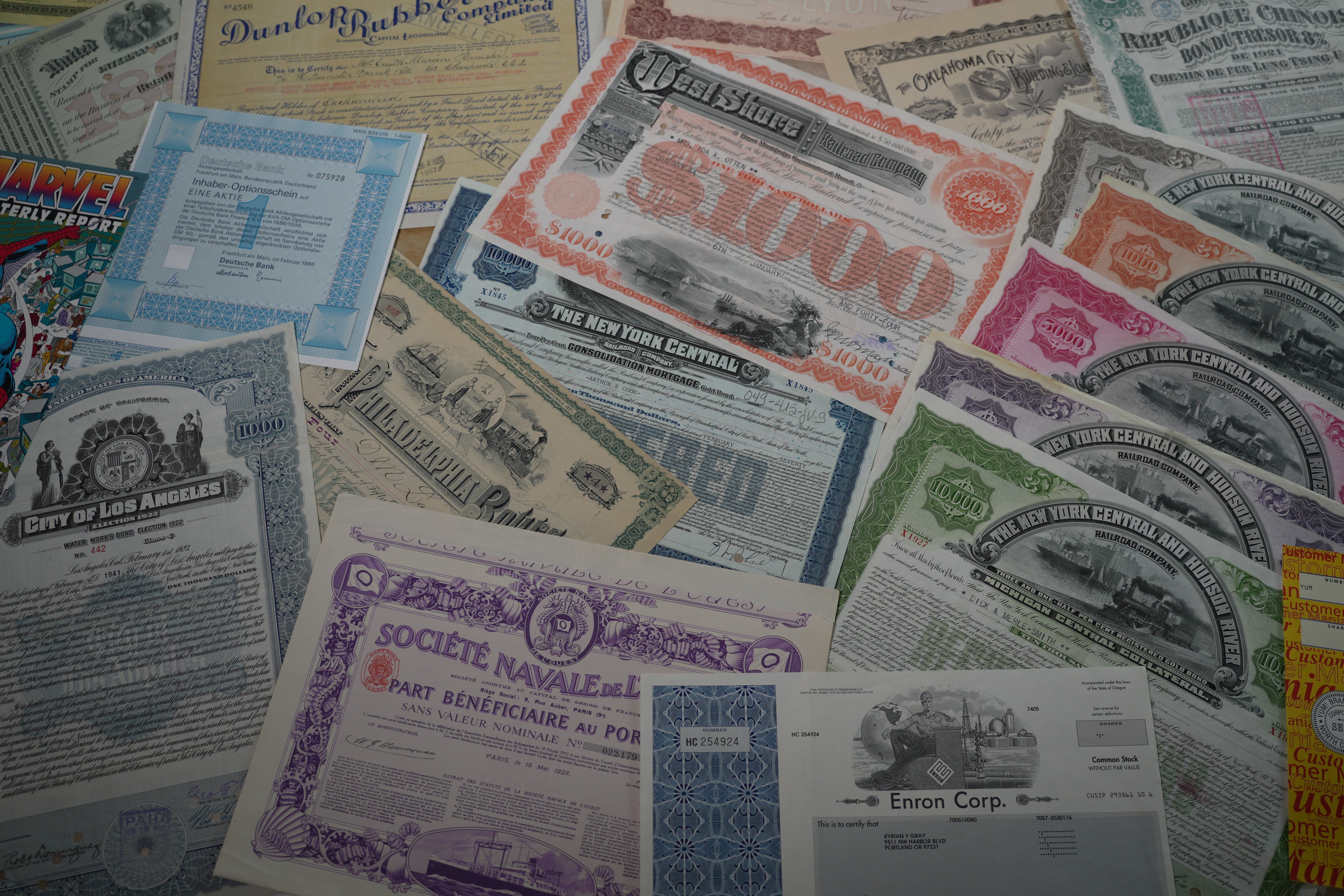 Shop Collectable Stock & Bond Certificates at Ticker History