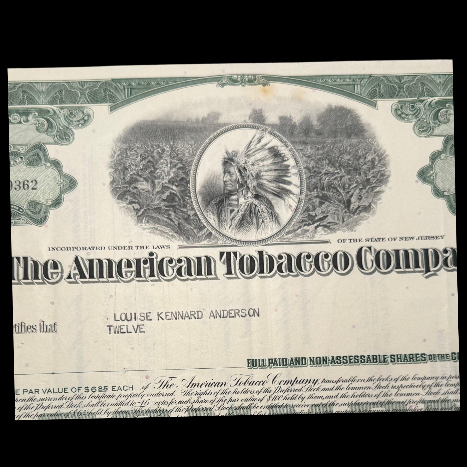 history of tobacco companies American Tobacco Company Stock Certificate from 1960s – Ticker History history of tobacco companies American Tobacco Company Stock Certificate from 1960s – Ticker History