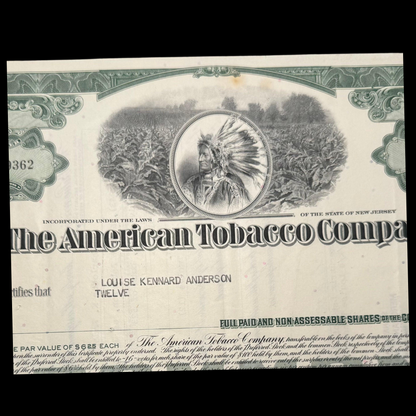 american tobacco history American Tobacco Company Stock Certificate from 1960s – Ticker History american tobacco history American Tobacco Company Stock Certificate from 1960s – Ticker History