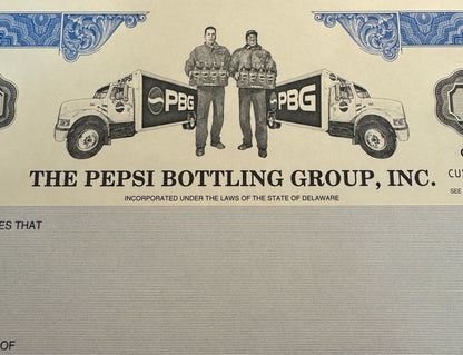 Pepsi Bottling Group, Inc. Stock Certificate Specimen