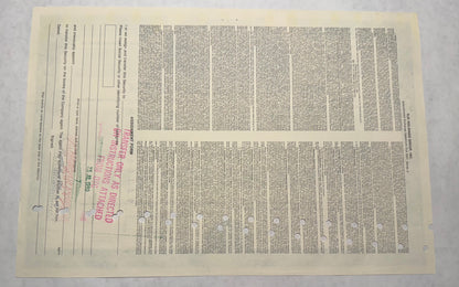 RJR Holdings (Nabisco / Tobacco Company), Inc Stock Certificate