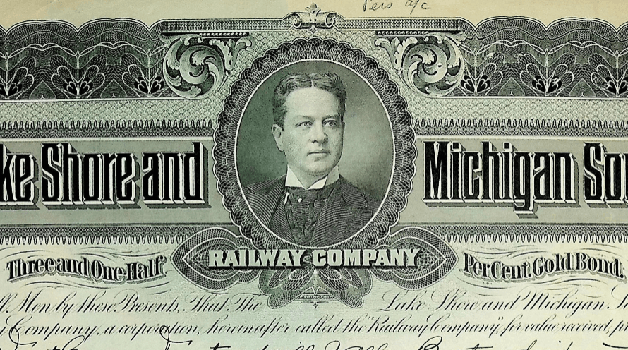 The Lake Shore and Michigan Southern Railway Company 1935 Bond Certificate