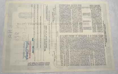 University Computing (now Cambridge Systems) Company Bond Certificate