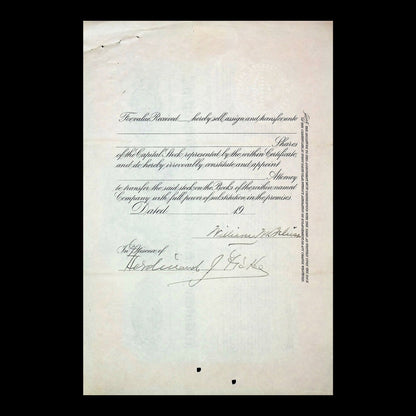 All Package Grocery Stores Company Stock Certificate from 1919