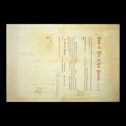 American Express Company Stock Certificate from 1890