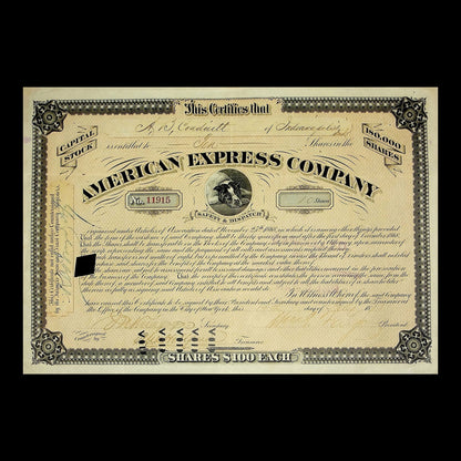 American Express Company Stock Certificate