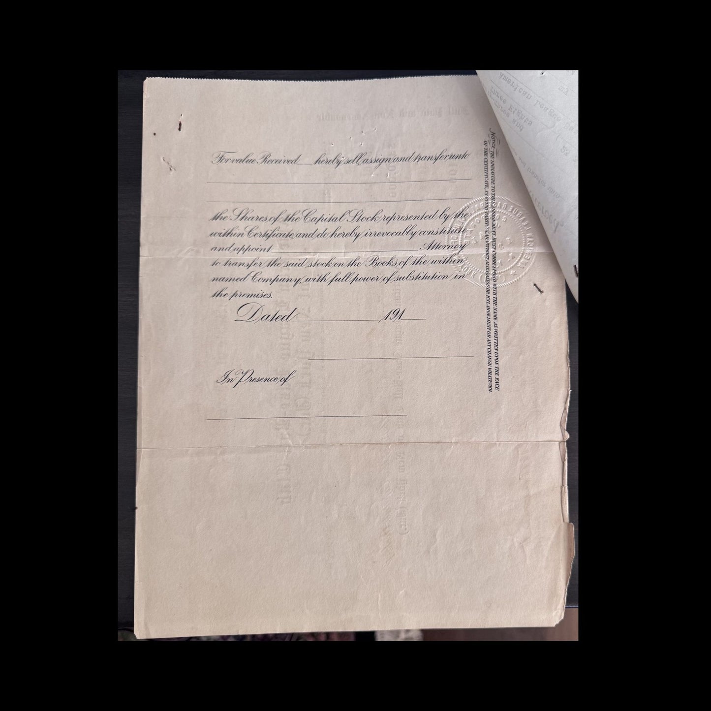 American League Base-Ball Club of New York Stock Certificate from 1928